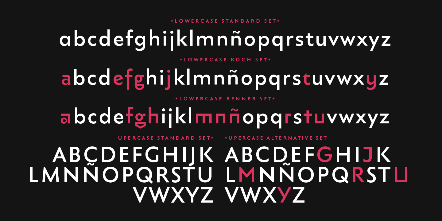 Example font LC Trinidad #7